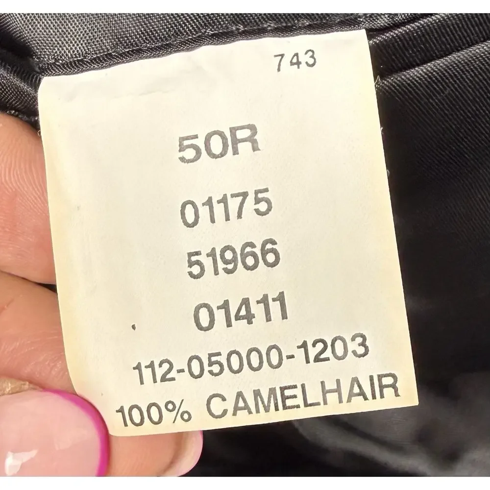 NWOT Jos A Bank camel hair blazer black 50R Preppy Classic Collegiate Professor